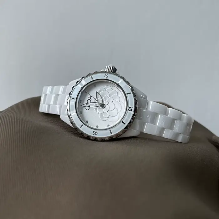 CILOA camélia montre 2025 nouvelles femmes en céramique blanche légère luxe