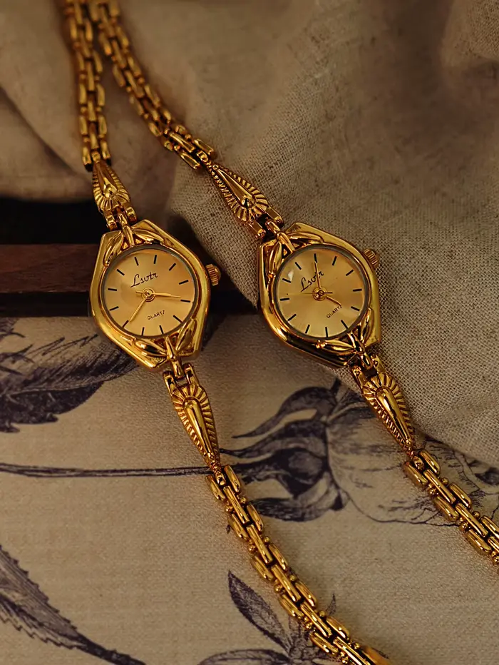 Nouvelle montre à quartz pour femme, classique, rétro, simple et compacte, en acier inoxydable, avec