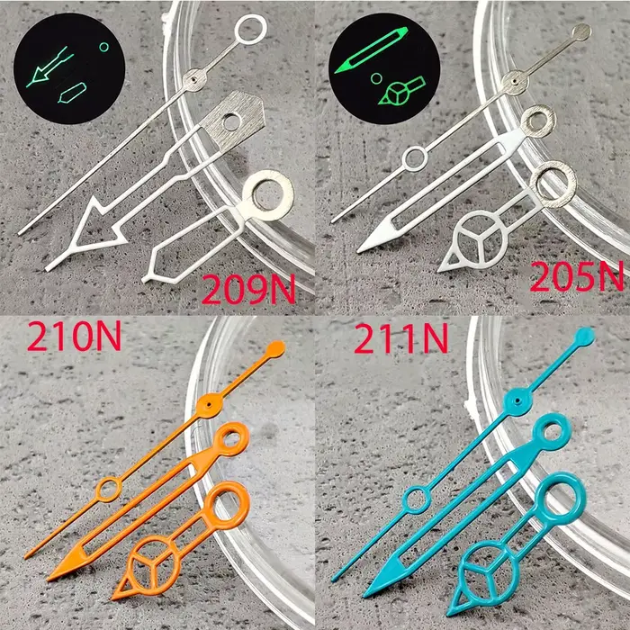 Aiguilles de Montre Vertes