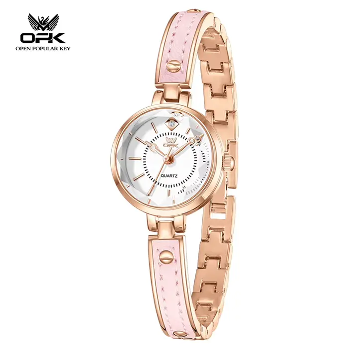 Les montres de marque OPK sont élégantes, luxueuses, compactes, avec bracelet en acier, montre à qua