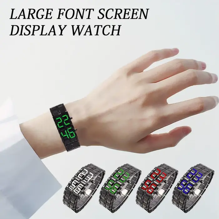 Montre numérique pour hommes