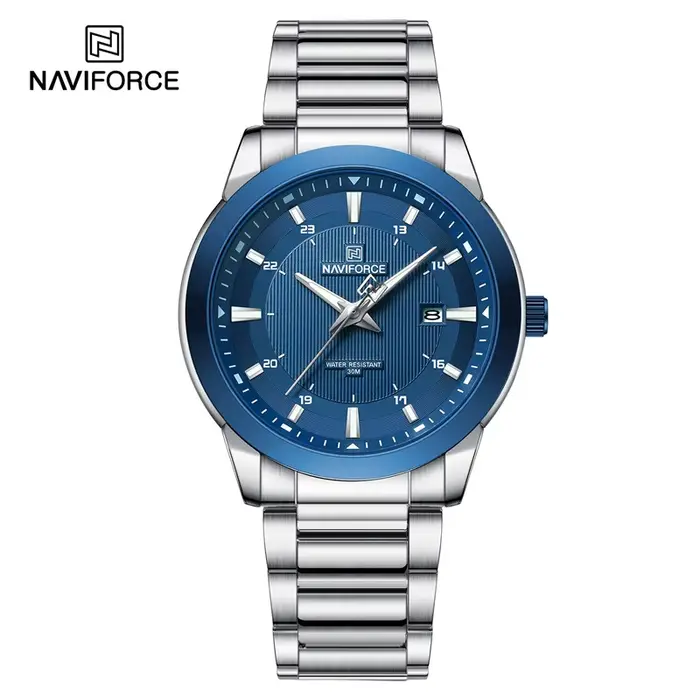 2024 Top marque NAVIFORCE hommes montres bracelet en acier inoxydable décontracté mâle Quartz sport 
