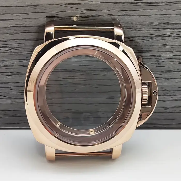 Montre PARNSRPE NH35 Boîtier Doré Acier Inoxydable Cristal Saphir Occasions Spéciales Robuste Élégante Pour Homme Femme
