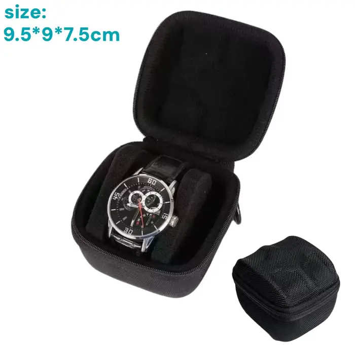 Boîte de rangement et présentoir pour montres, étui de voyage portable, organisateur de bureau pour 