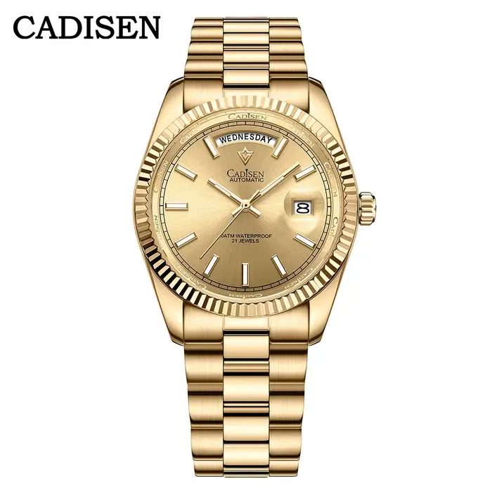 CADISEN DD40 hommes montres de luxe montre automatique hommes AR saphir verre mécanique montre-brace