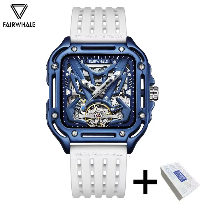 FAIRWHALE-Montres mécaniques étanches pour hommes avec boîte, mouvement automatique, tourbillon, mod