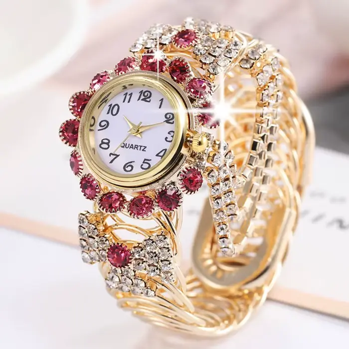 SaSaus-Montre-bracelet en acier inoxydable pour femme