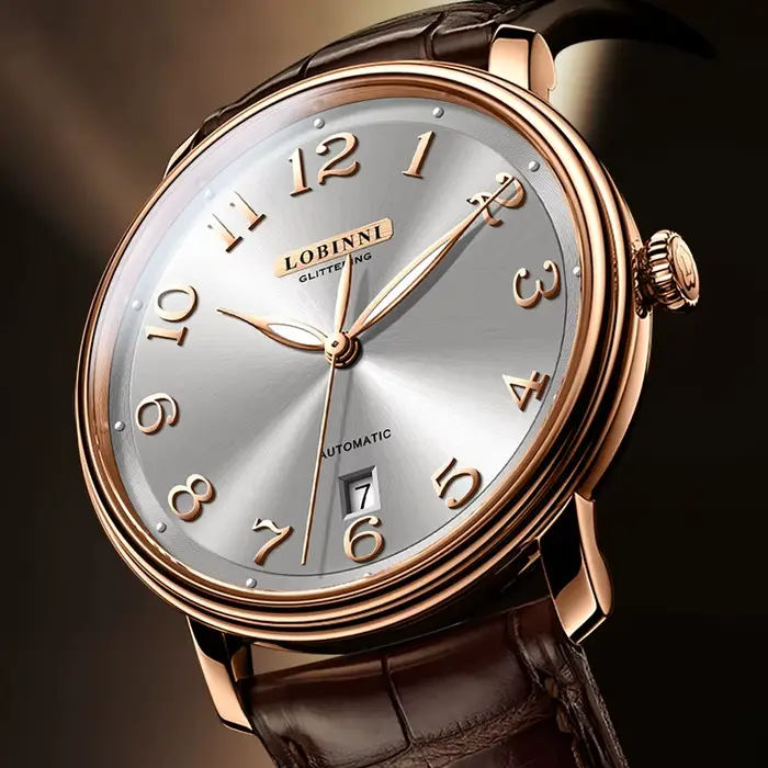 LOBINSettlement MIYOTA-Montres mécaniques automatiques pour hommes, saphir, étanche à 50 m, date automatique Shoous, nouvelle marque suisse de luxe, L9601