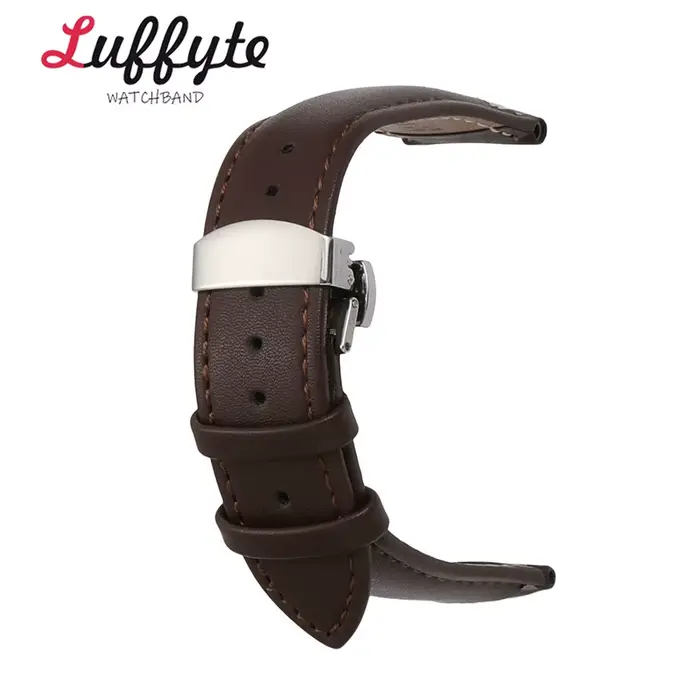 Bracelet de montre en cuir PU pour hommes et femmes