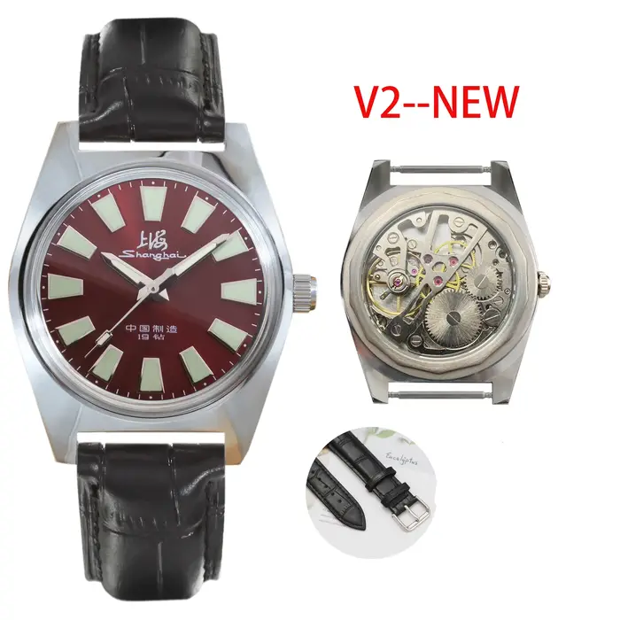 Shanghai 36MM montre mécanique à remontage manuel 7120