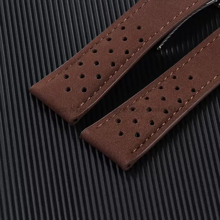 Bracelet de montre en cuir véritable pour hommes et femmes largeur 20mm 22mm 24mm compatibles avec montres intelligentes occasions spéciales