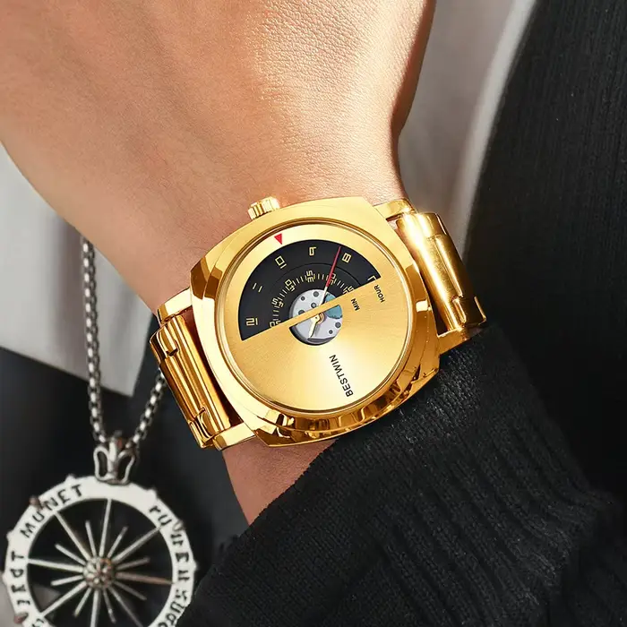 Montre à quartz étanche pour homme