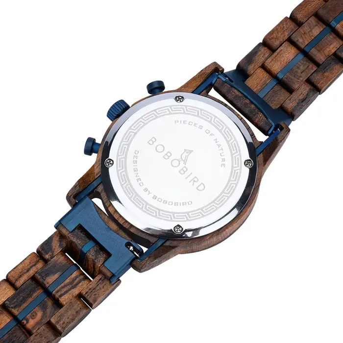 Montre en bois BOBOBIRD personnalisable pour homme, élégante et résistante, idéale pour les occasions spéciales et le quotidien