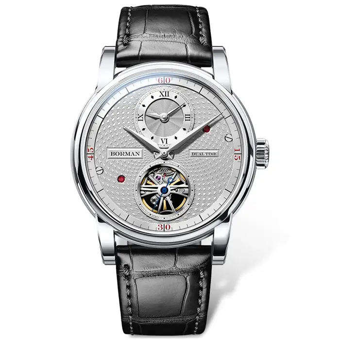 Montre-bracelet mécanique Borman 2025 élégante pour homme occasions spéciales résistante à l'eau avec mouvement automatique