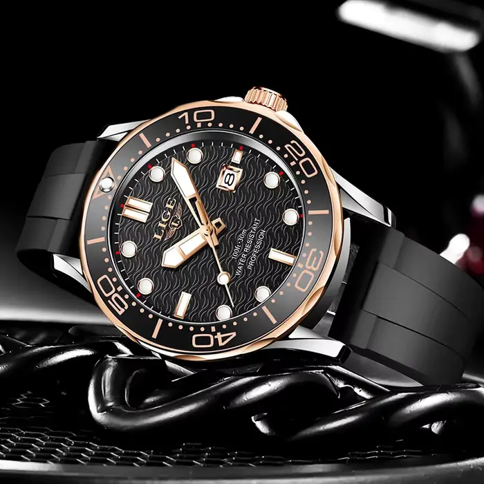 2025 LIGE nouvelles montres pour hommes d'affaires montre de plongée de luxe