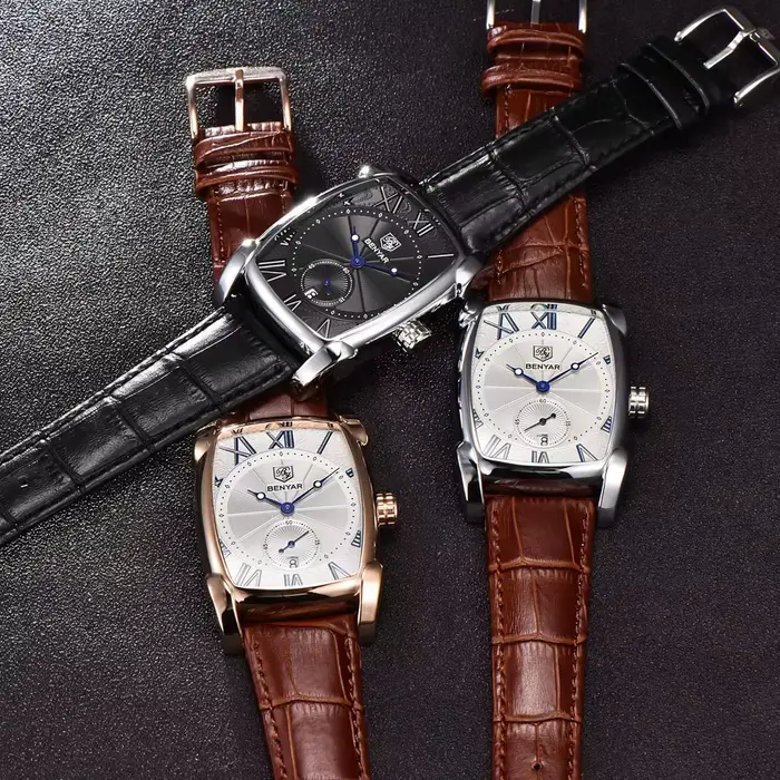Montre chronographe à quartz pour homme BENYAR BY-5114