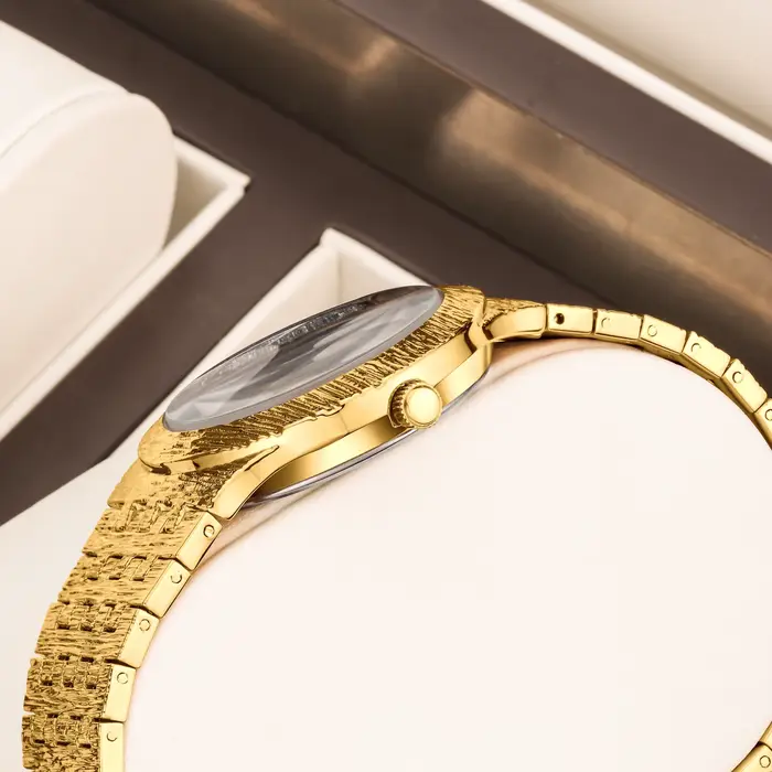 Montre à quartz de luxe pour femme YaLaLuSi avec strass