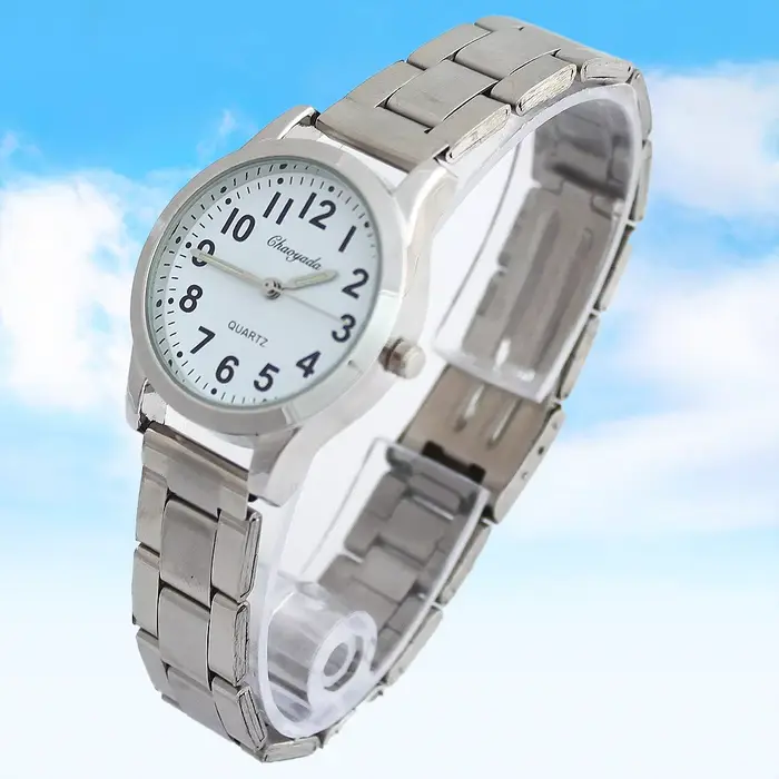 Luxury Stainless Steel Quartz Wristwatch for Men Ladies And Women Couple Watches Dress Lovers 4 Sizes Available
