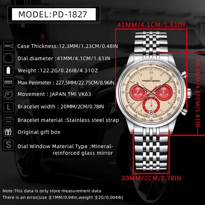 Montres pour hommes PAGANI DESIGN