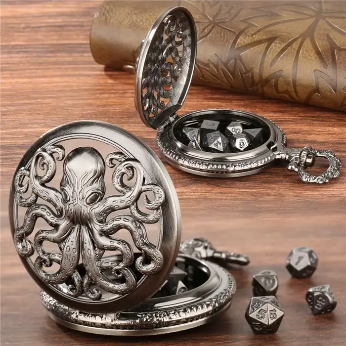 Boîtier de montre de poche poulpe creux en Bronze