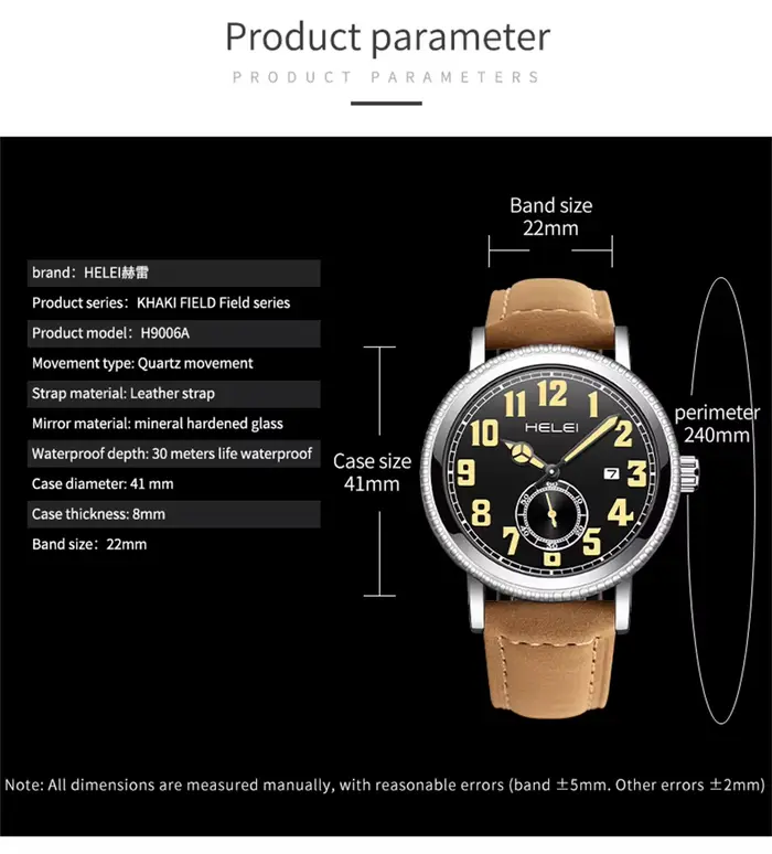 Montre de sport à quartz étanche pour homme