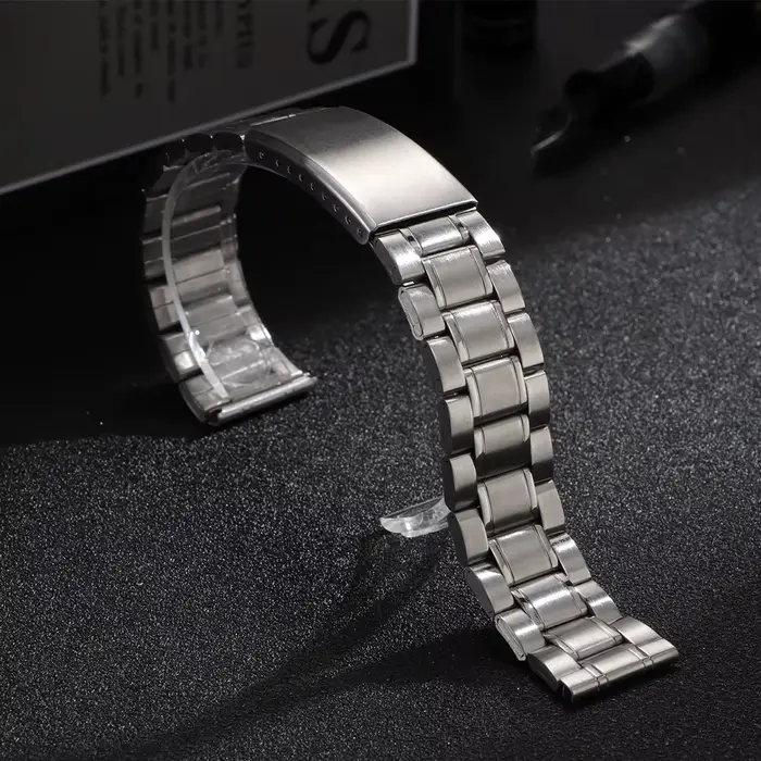 Bracelet de montre en acier inoxydable argenté, pour Omega, pour hommes et femmes, universel, 18mm, 