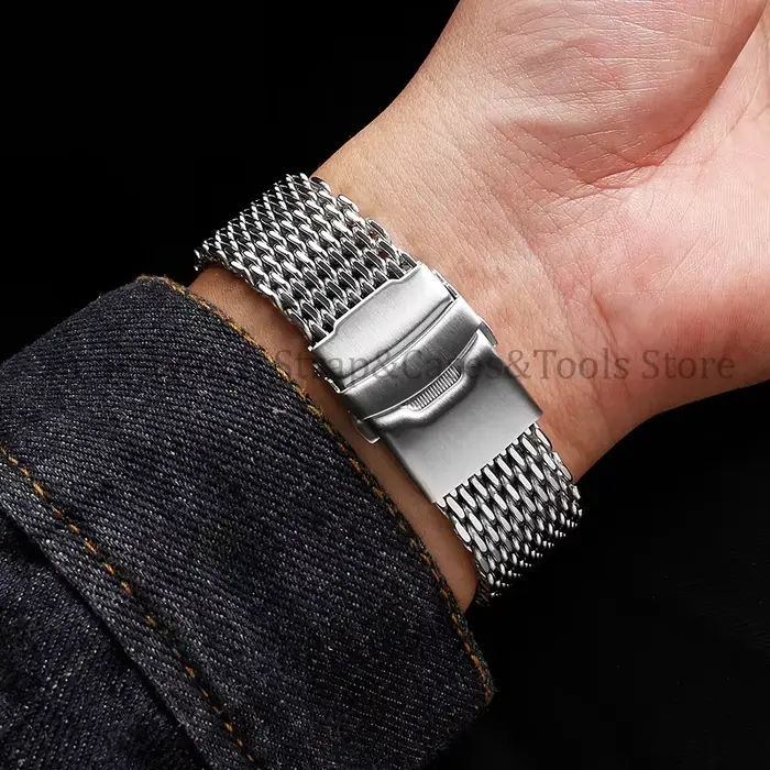 Cool Shark – Bracelet de montre de plongée pour Seiko 5