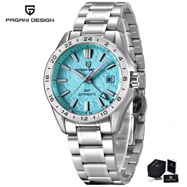 PAGANI DESIGN – montre GMT de marque supérieure, classique et tendance, pour hommes, étanche à 100M,