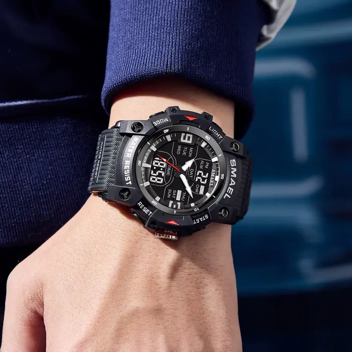 Montre SMAEL 8117 résistante à l'eau 50M ( ) avec alarme