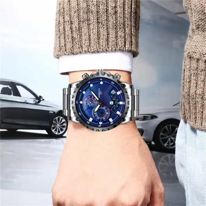 Montre à Quartz de Luxe pour Homme