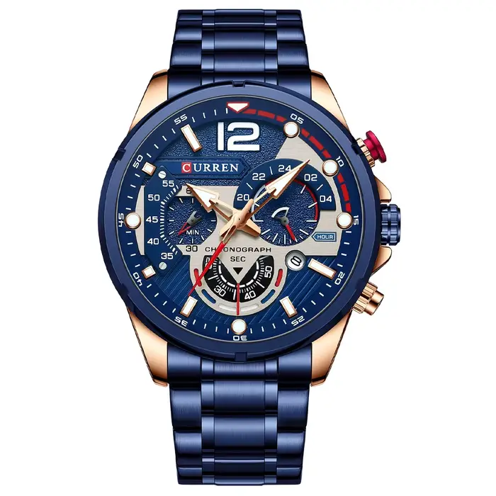 Nouvelles montres pour hommes haut de gamme marque CURREN Quartz montre