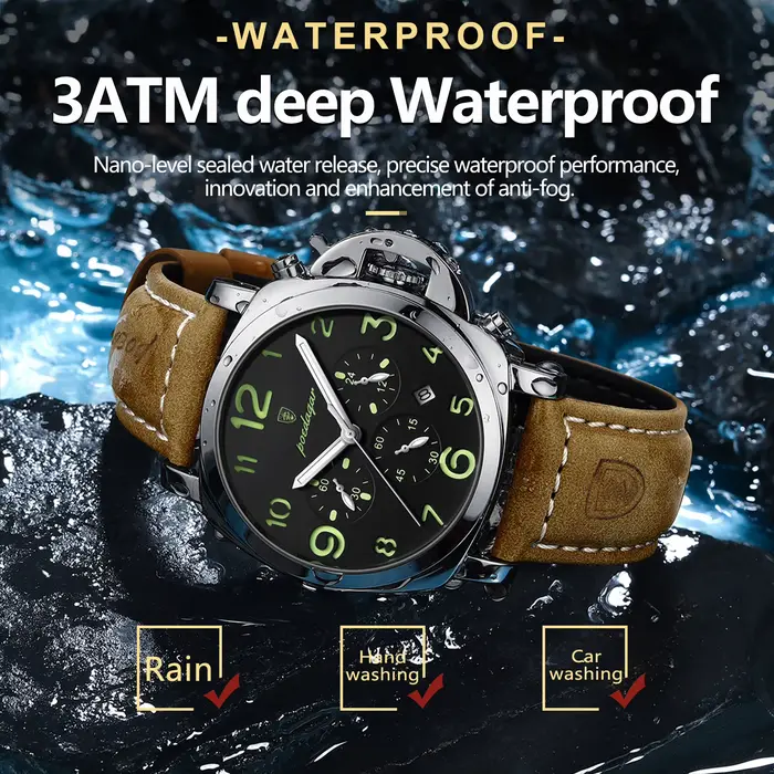 POEDAGAR Montre de luxe pour homme