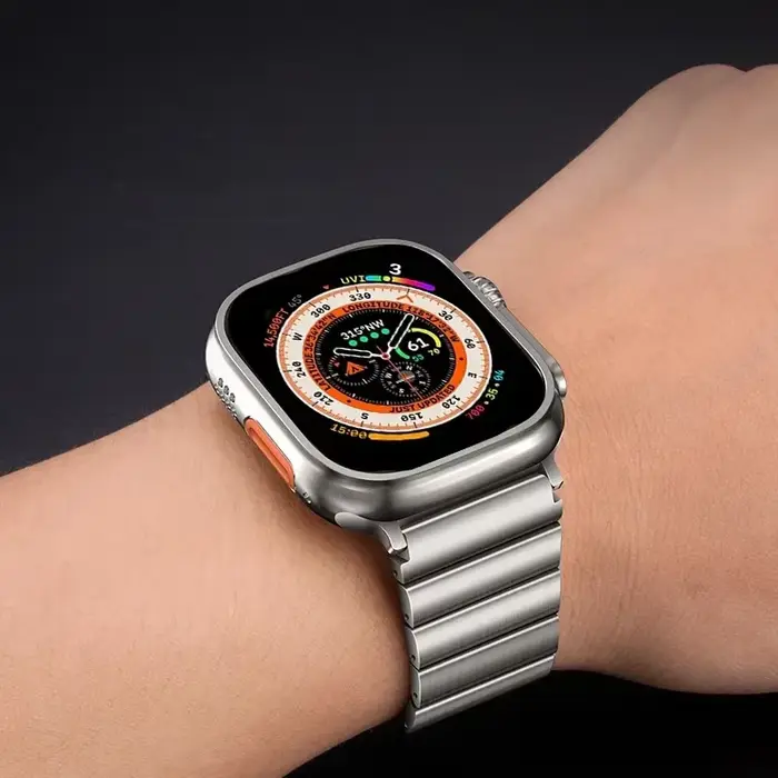 Bracelet à maillons en titane pour Apple Watch Ultra 2 49mm 41 45mm 42 44mm 46 40mm