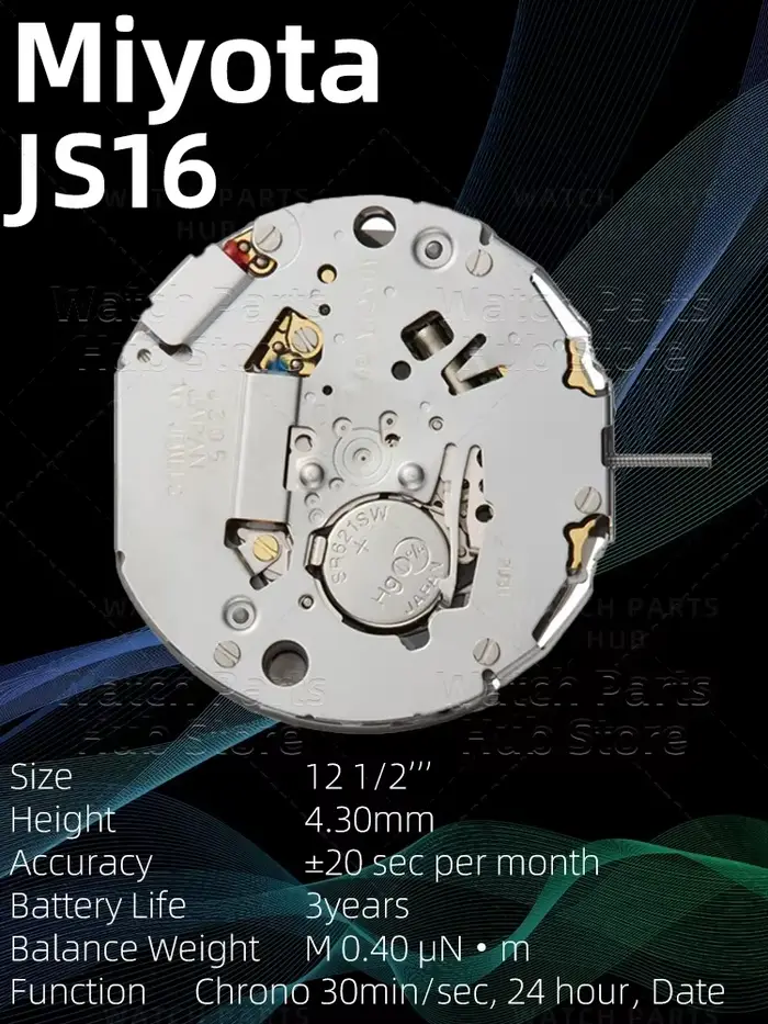 Nouveau mouvement de montre Miyota JS16