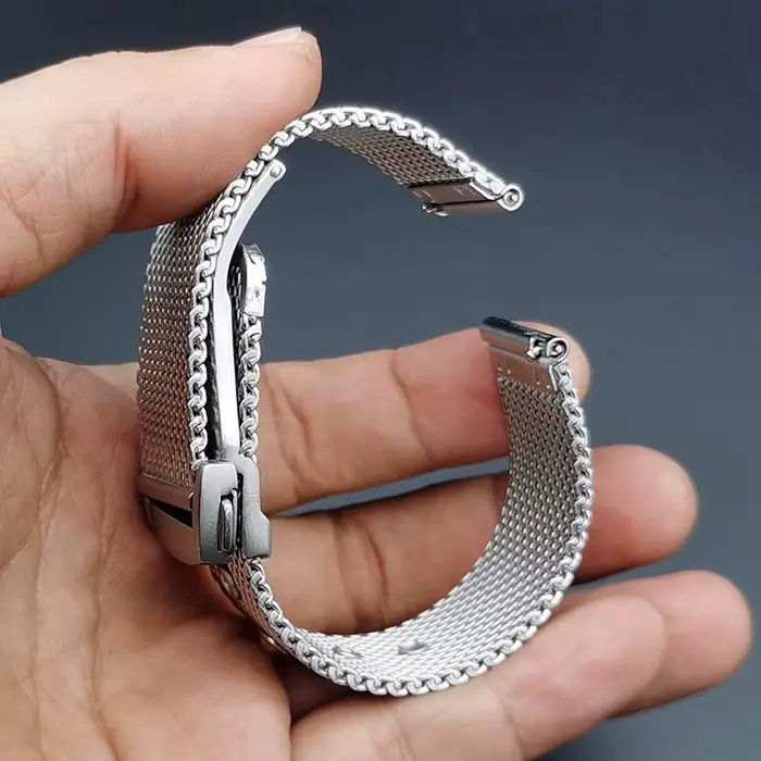 Bracelet en maille de luxe en acier inoxydable pour Omega Seam84, bracelet HouseWatch, accessoires d