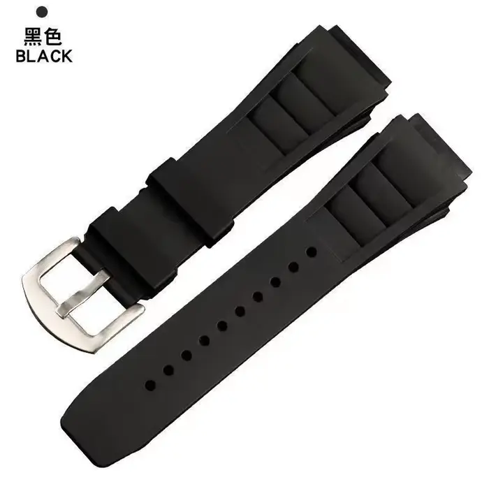 Bracelet de montre en silicone Richard Mille de haute qualité avec deux types de vis et de boulons