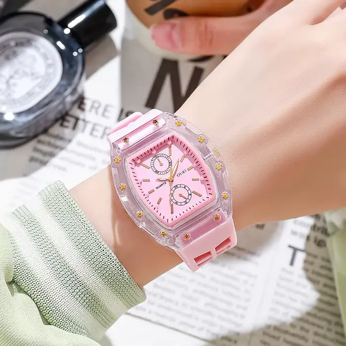 Montre Transparente en Forme de Baril à Vin, Montre à Quartz Décontractée de la Série Niche Richard 