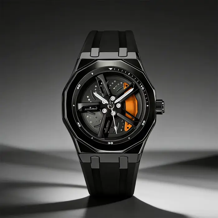 Nouvelle montre pour homme de haute qualité avec un design à roues rotatives