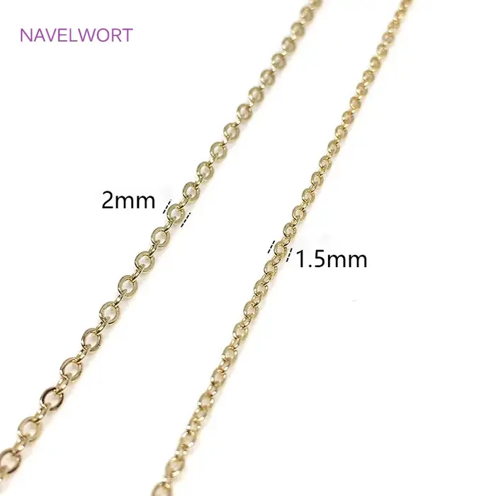 Chaîne O plaquée or 14K/18K