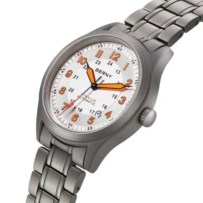 Montres automatiques BERNY entièrement en titane pour hommes