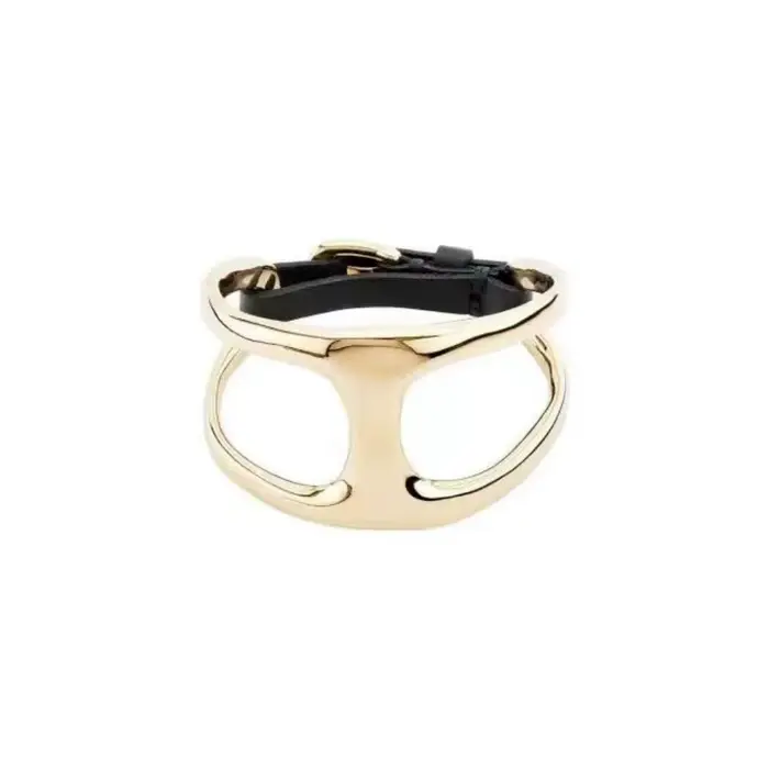 Bracelet en corde de cuir géométrique, classique, polyvalent, Style rétro, or, argent, accessoires n
