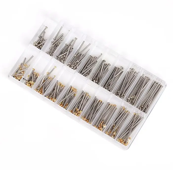 Kit de réparation de bracelets de montre avec vis à rivets barres à ressort et goupilles à maillons en céramique pour réparer et personnaliser montres unisexes adultes