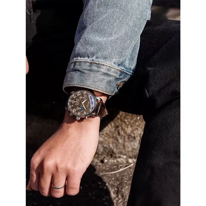Montres à quartz d'affaires à la mode pour hommes