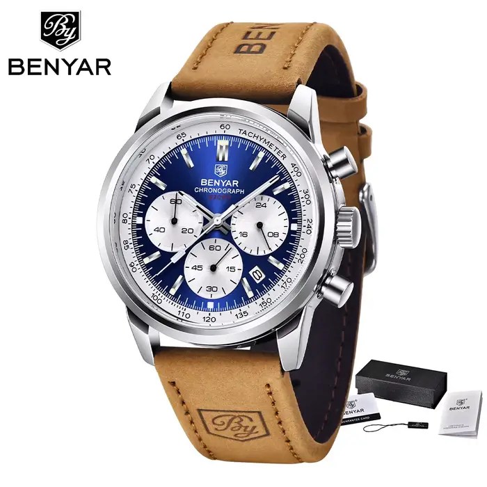 BENYAR Design – montre de sport à Quartz pour hommes, marque haut de gamme, chronographe multifoncti