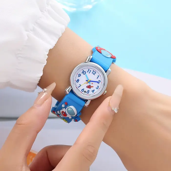 Nouvelle montre à Quartz d'astronaute ovni de dessin animé pour enfants étudiants