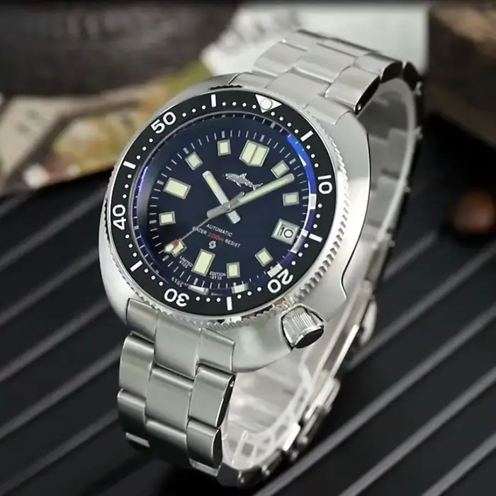 Heimdallr NH35A montre de plongée automatique 44mm 200M étanche saphir céramique lunette C3 lumineux hommes montres