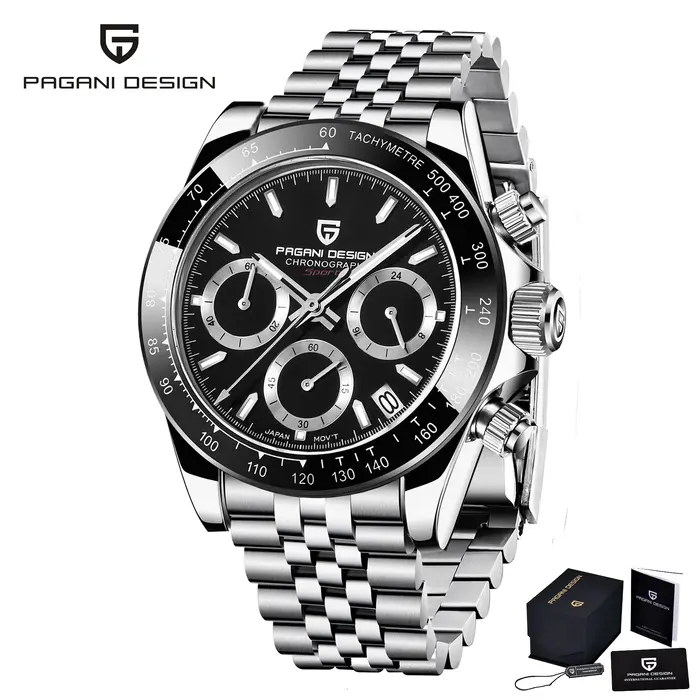 Nouvelle montre-bracelet de luxe à quartz PAGANI DESIGN Chronographe 2026 pour homme