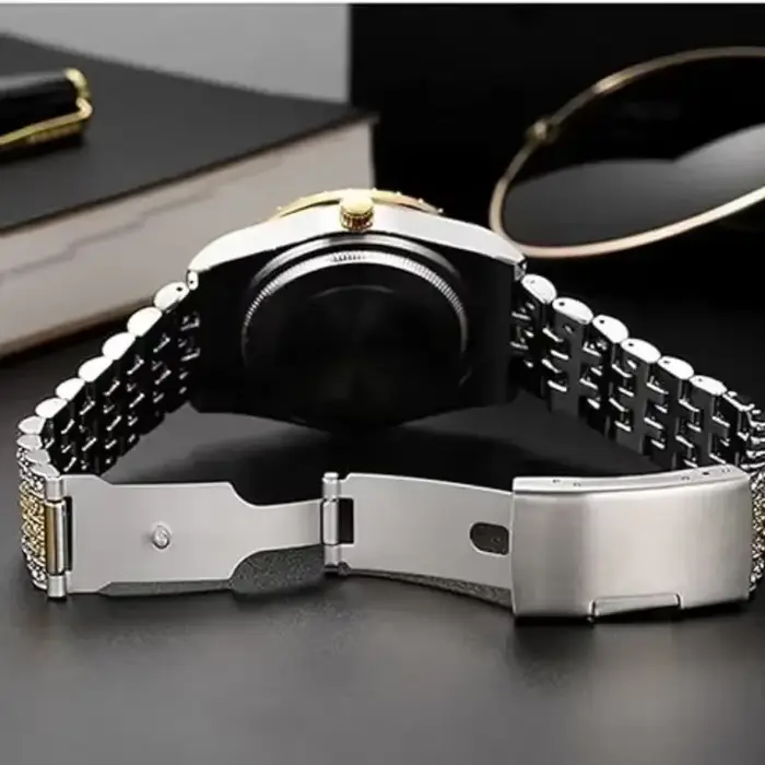 Montre de luxe entièrement glacée pour hommes