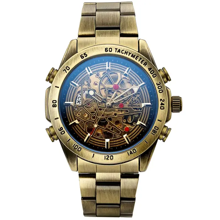 Modules de montre mécaniques automatiques pour hommes, montres à remontage automatique transparentes