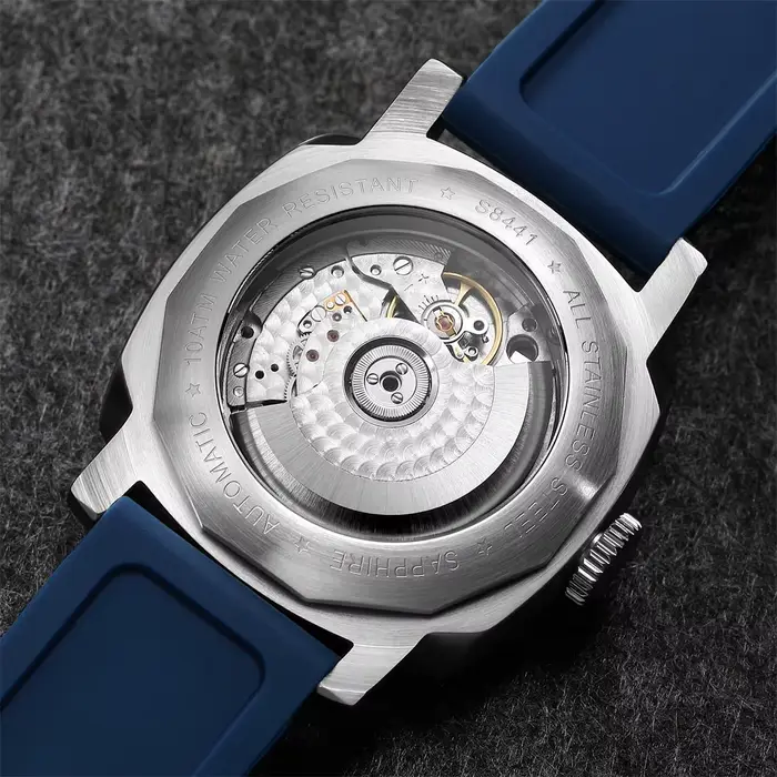 SEAKOSS 100m plongée hommes GMT montres mécaniques automatiques 1963 horloge 2557 mouvement mouette montres-bracelets saphir Super lumineux